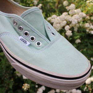 Aquamarine low top vans